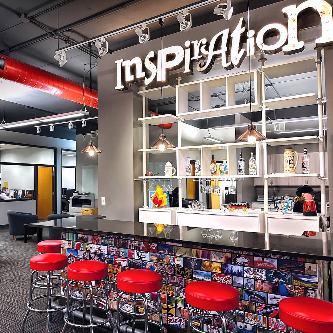 MindFire office Inspiration bar